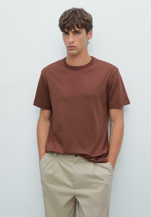 SHORT-SLEEVE  - T-shirt basic - mottled orange