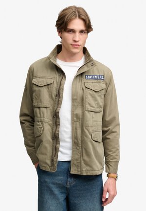 Superdry & Co, SUPERDRY MILITARY BORG M65 JACKET. - Jas - washed khaki