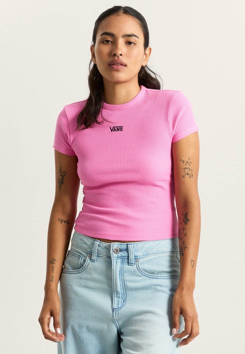 Vans CAMERON - Jednoduché tričko - medium pink