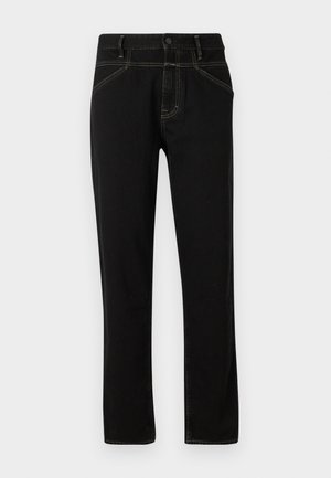 CLOSED LENT TAPERED - Jean boyfriend - black