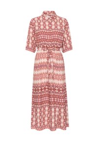 TIAH ZALLY - Rochie tip cămașă - ethnic geometric pale