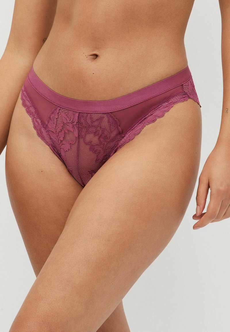 Next 3 PACK - Nohavičky/Slipy - black terracotta rose pink