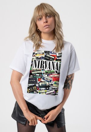 Paradiso Clothing NIRVANA CASSETTES - Print T-shirt - white
