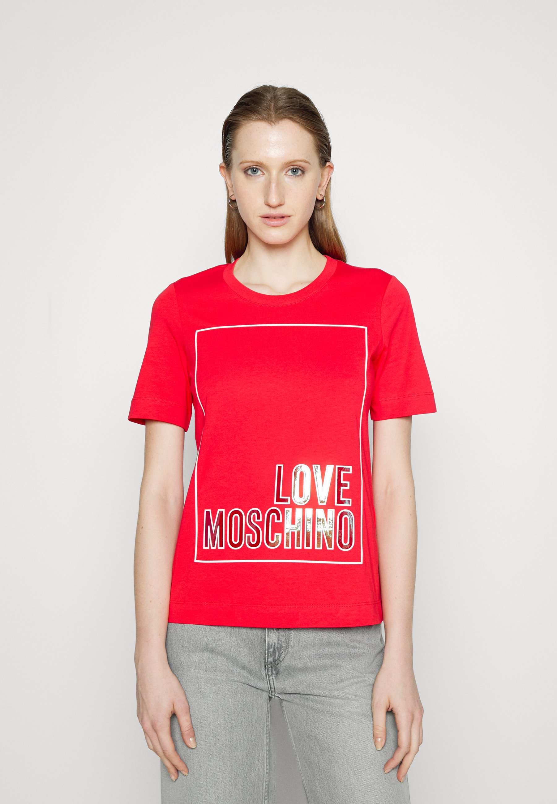 love moschino red top