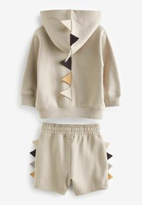 Next DINO SPIKE ZIP SET  - REGULAR FIT - Mikina na zip - ecru white