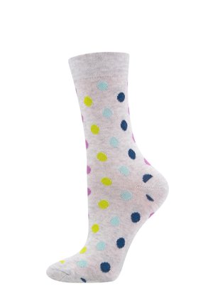 PUNKTE - Socks - hellsilber meliert