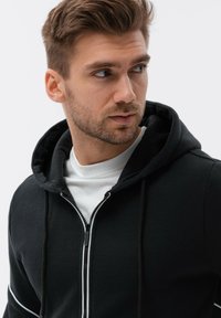 Ombre Sudadera con cremallera - black