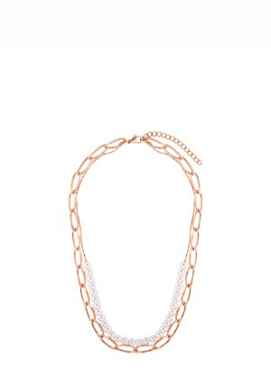 LAYERING MIT PERLE JETTE - Halskette - rose goldfarbend