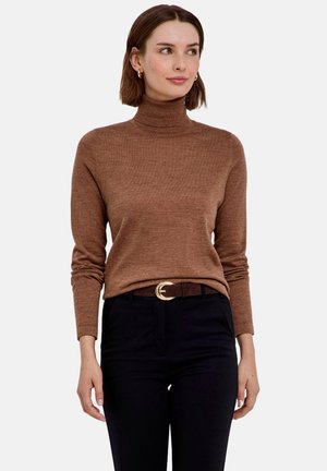 FALKE, PULLOVER - Trui - nut mel