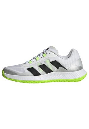 FORCEBOUNCE VOLLEYBALL - Volleyball shoes - cloud white   core black   lucid lemon