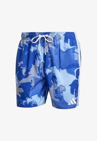 Selezionato, semi lucid blue   white