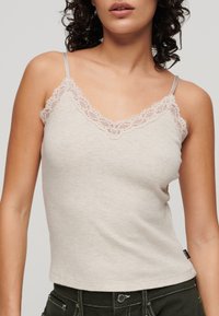 Superdry & Co ESSENTIAL - Top - oat cream marl
