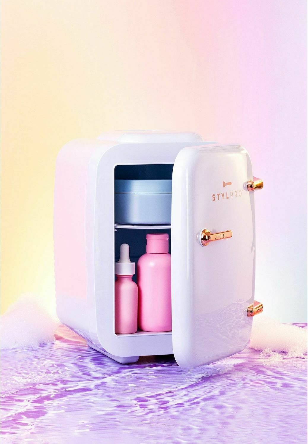 Stylpro MINI BEAUTY FRIDGE, ROSE GOLD, MAKEUP & COSMETICS STORAGE