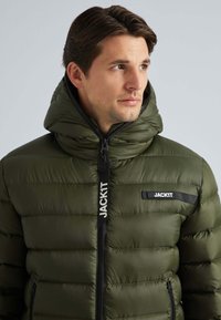 JACK1T DRY RACER - Daunenjacke - olive/dunkelgrün - Zalando.de