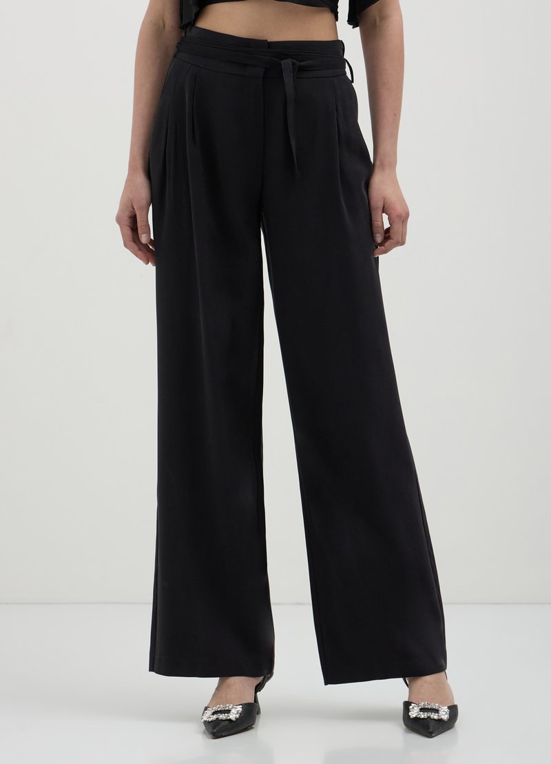 Calliope PALAZZO - Pantalon classique - nero