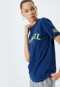 Koton T-shirt print - dark blue