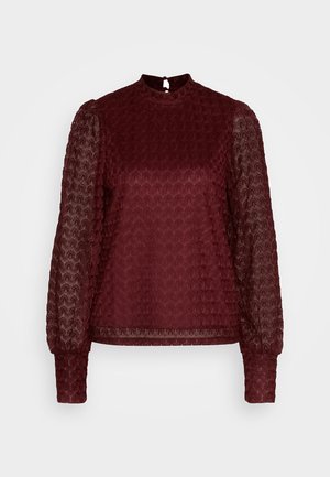 ONLY ONLNICE HIGHNECK - Pluus - maroon banner