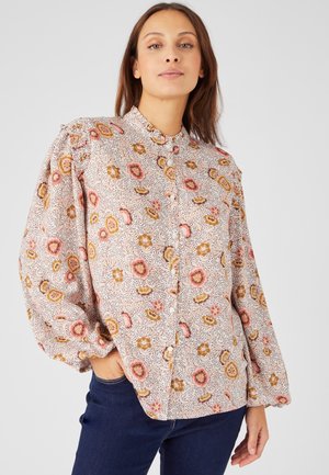 Damart Hemdbluse - Beige Floral