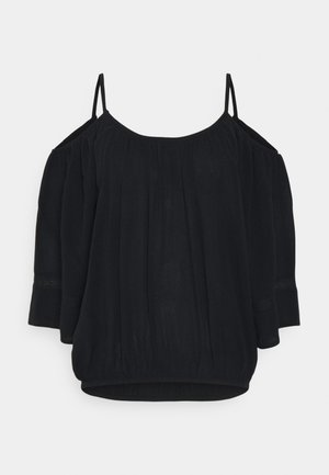 JDYIRIS 3/4 COLD SHOULDER - Blouse - black