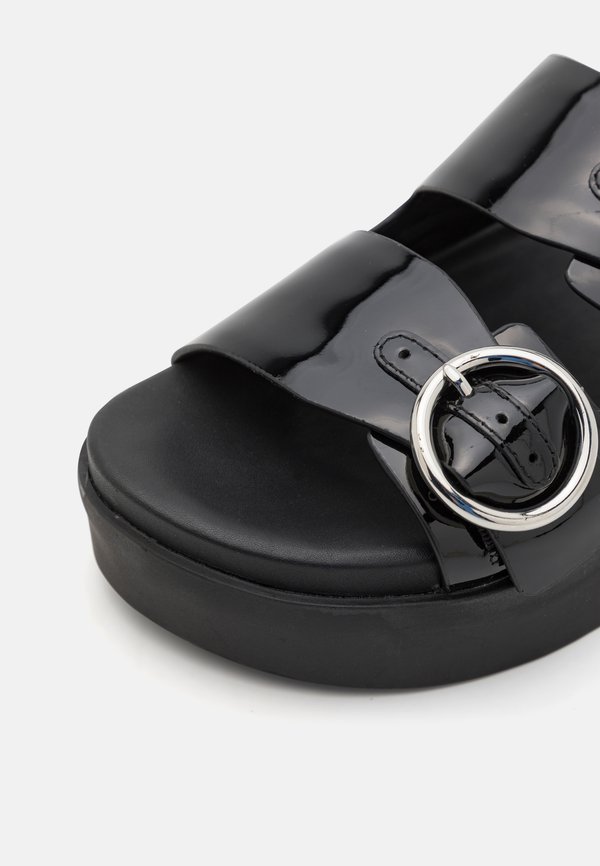 GEO BUCKLE PLATFORM SLIDE  - Mules2