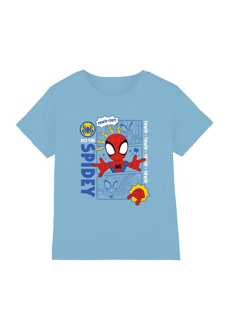 Marvel T-shirt print blauw