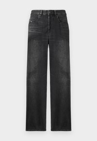 D MACRO - Traperice ravnih nogavica - black denim
