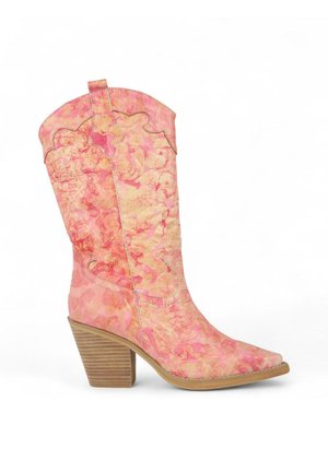 Botas de tacón - coral