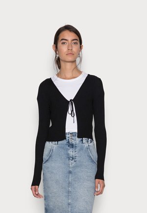 ONLBALOO SHORT CARDIGAN - Chaqueta de punto - black