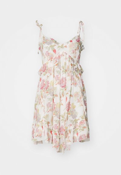 The Kooples ROBE - Robe de jour - beige/red