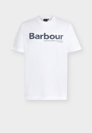 Barbour, MILBURN - Nyomott mintás póló - white