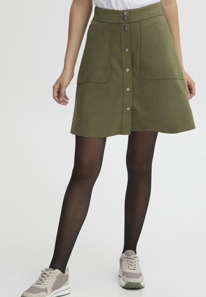 OXJUNE - A-line skjørt - olive night