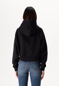 Gap Tall ULTRA CROP HOODIE - Ikdienas džemperis - true black
