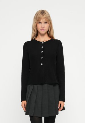 ONLMELLI O NECK BUTTON - Cardigan - black