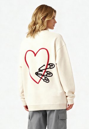 Mira Paris PINS BACK EMBROIDERY UNISEX - Sweatshirt - off-white