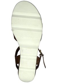 Marco Tozzi Platform sandals - cognac antic