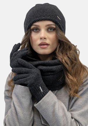 Vivisence SET - Scarf - black melange
