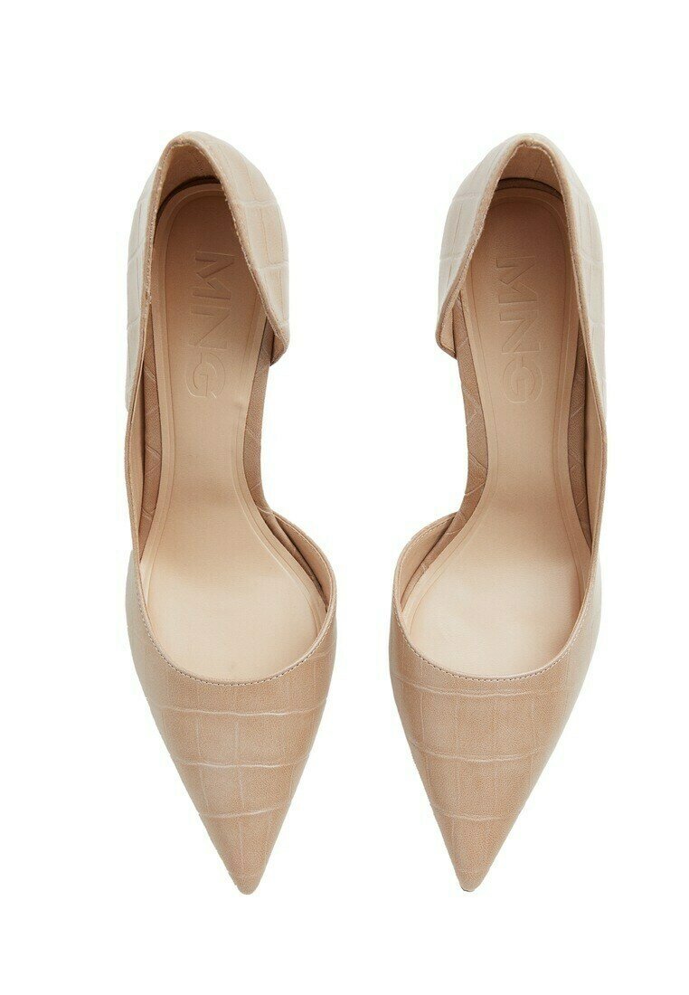 mango pumps beige