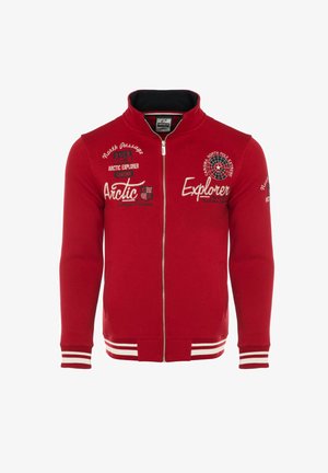 CARISMA PREMIUM - Športna jopa s kapuco na zadrgo - rot