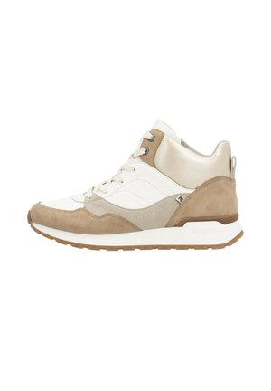 W0672 - Sneakers hoog - weiß beige
