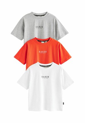 3 PACK - T-shirts print - grey red white