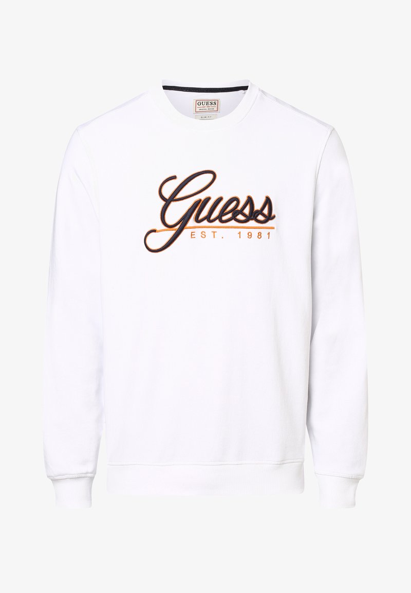 Guess men's white sweatshirt Clearance
