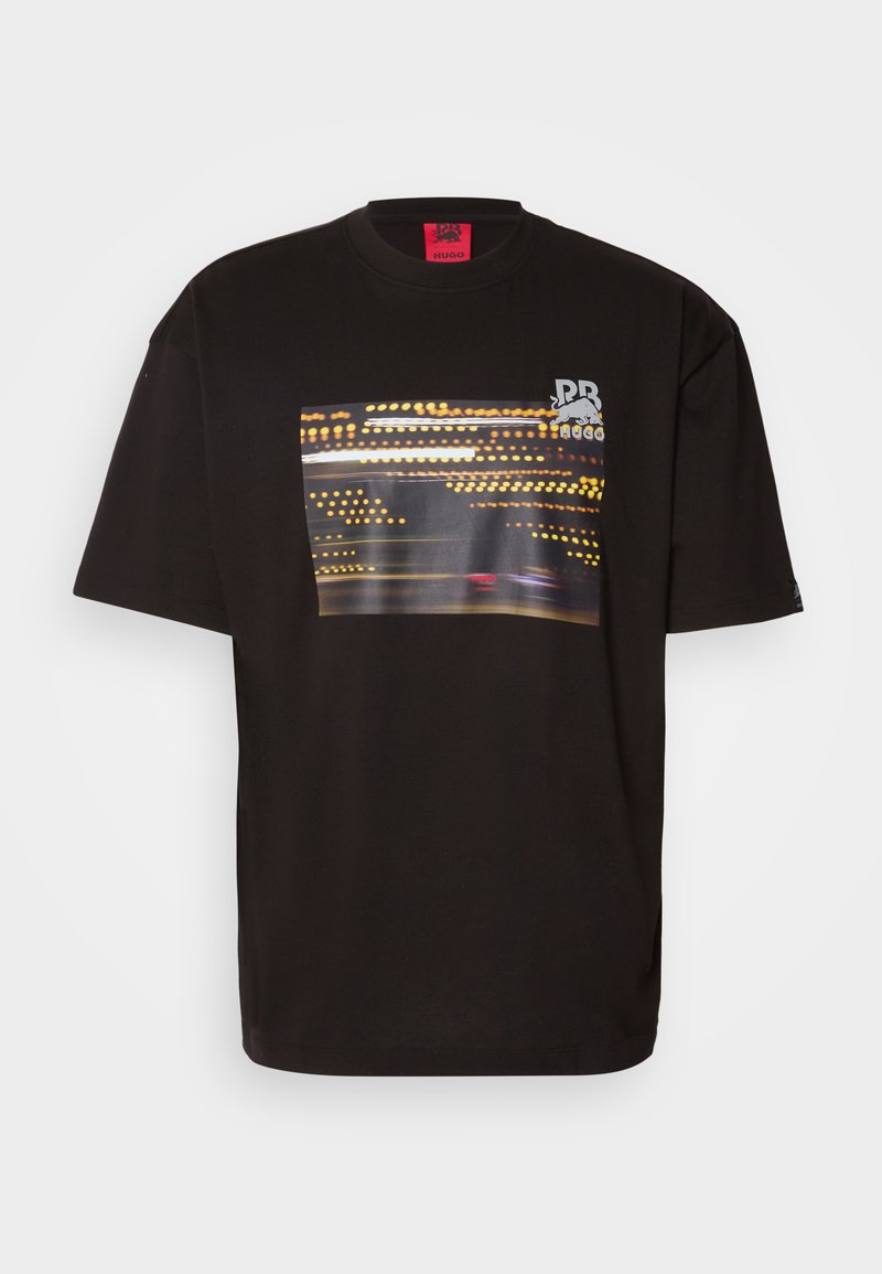 HUGO HUGO X RACING BULLS DAVELEY - Print T-shirt - black - Zalando