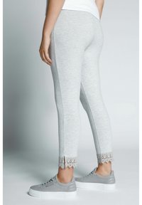 Ulla Popken 7/8 - Legging (type pantalon) - lichtgrijs melange