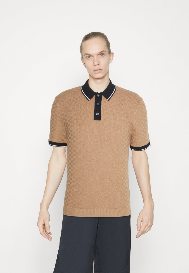 Abercrombie & Fitch GOLF SHOP NEW BUTTON Polo shirt moonlight/beige Zalando.ie