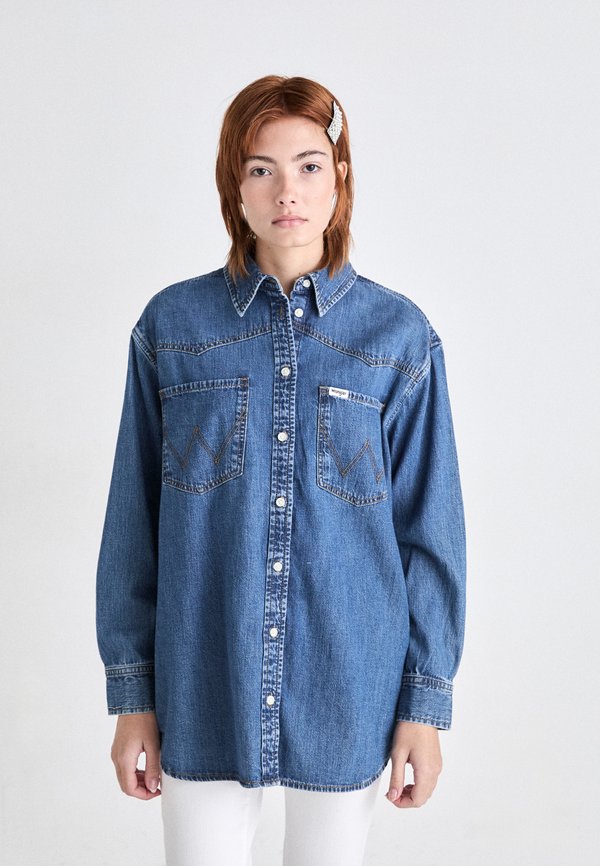 LOOSE - Button-down blouse - dark wash
