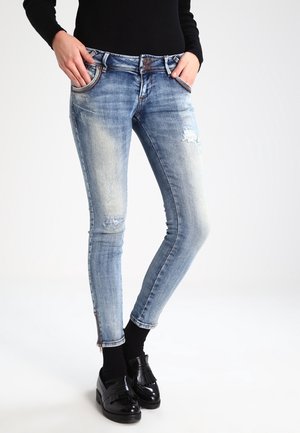 Jeans Skinny Fit - destroyed denim