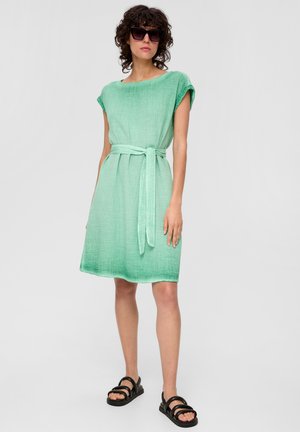 CRINKLE MET RUGDECOLLETÉ - Freizeitkleid - grün