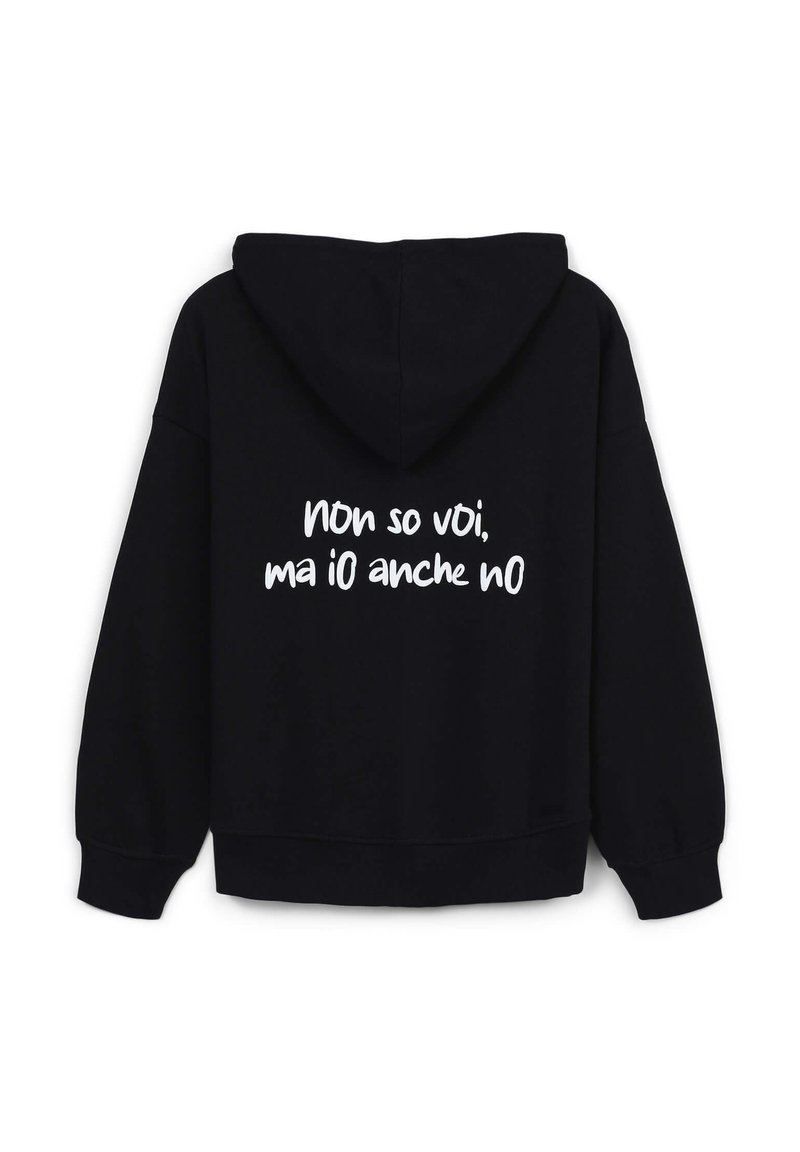 Terranova Felpa con zip nero