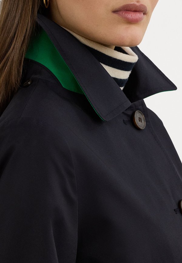 HOODED COTTON BLEND BALMACAAN COAT - Short coat2