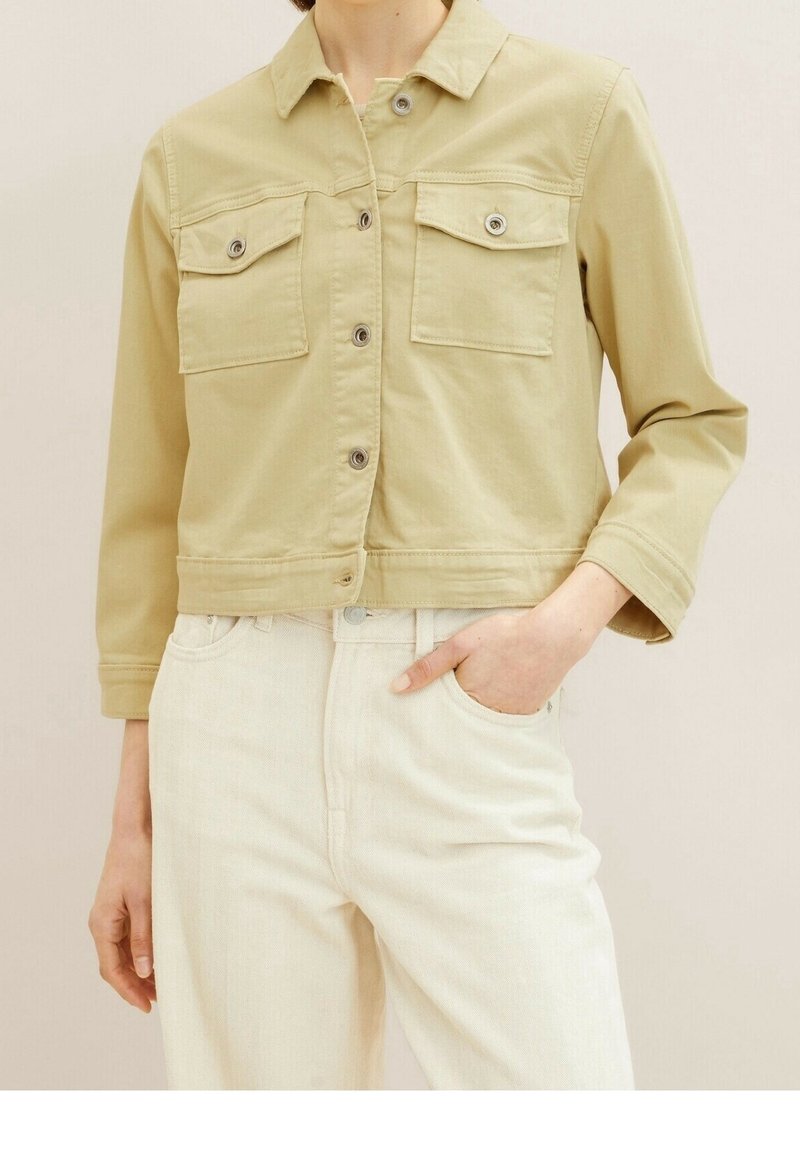 TOM TAILOR Giacca di jeans - mottled olive